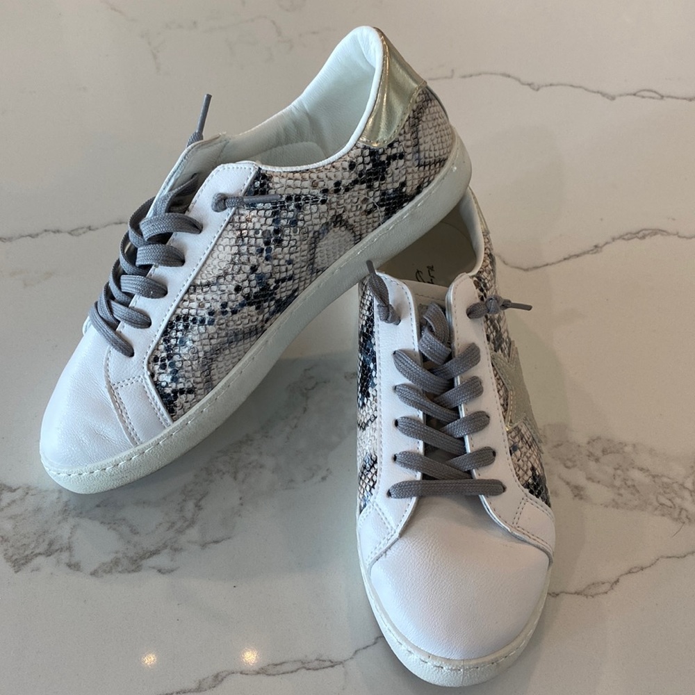 Vintage Havana Bianca Gold Snake Multi Sneaker Size 8.5